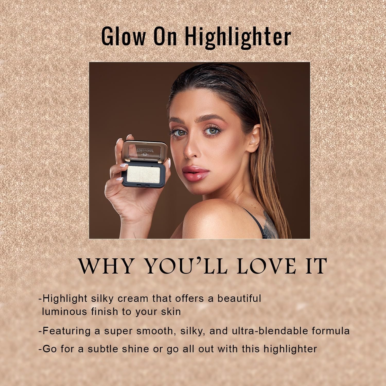 Daily Life Forever52 Glow On Highlighter Highly-pigmented with Ultra-pearly Finish and Easy-to-blend Formula, for a Silky and Shimmery Glowing Skin (FGH001)  from Forever52