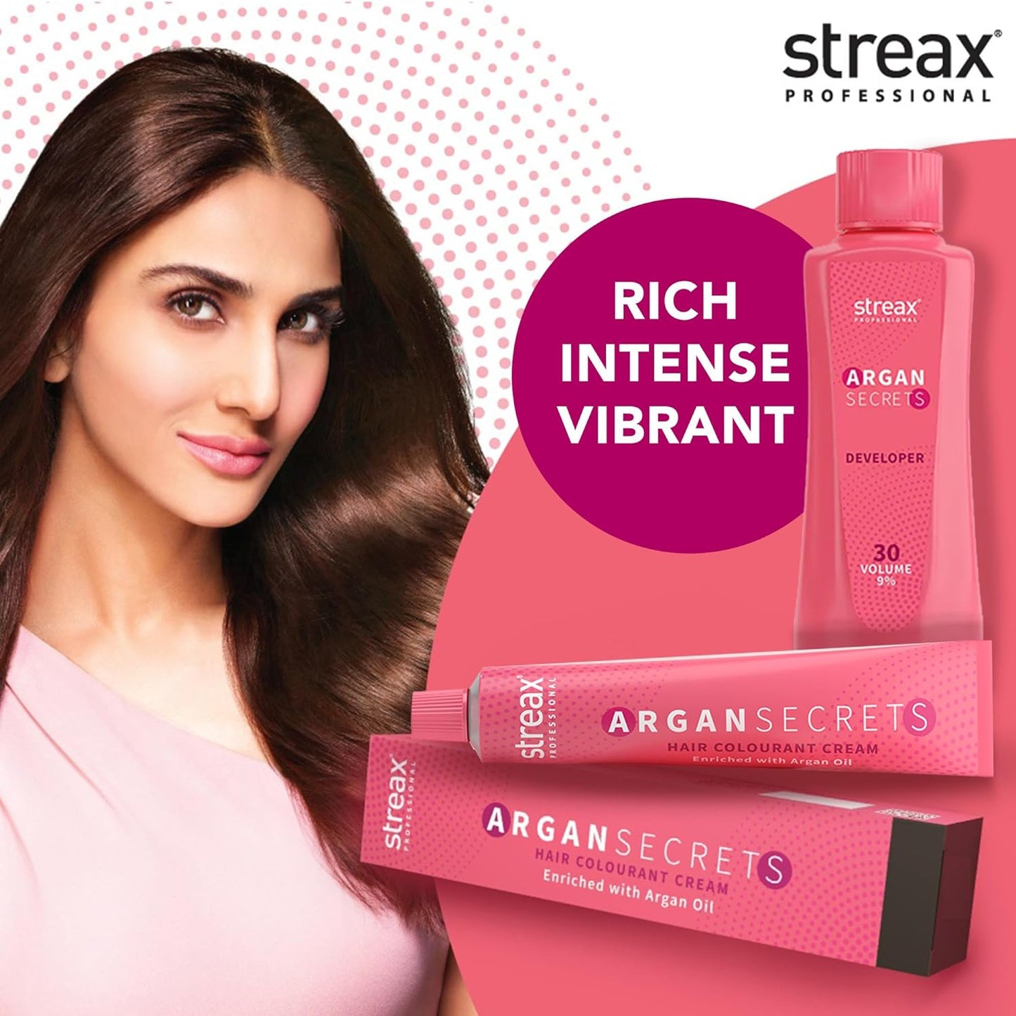 Streax Professional Argan Secret Hair Colourant Developer, Cream Developer for Rich Hair Colour, 20 Volume (6%), 250ml  from Streax