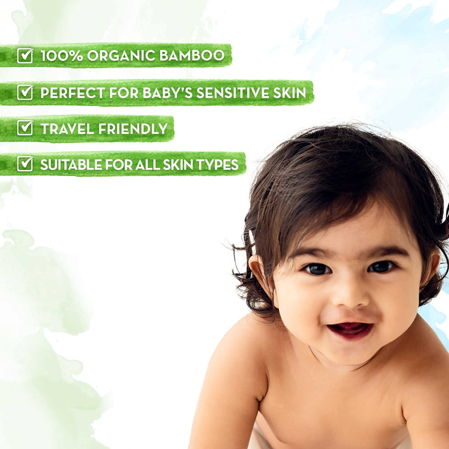 Mamaearth India's First Organic Bamboo Based Baby Wipes (72 Wipes)  from Mamaearth