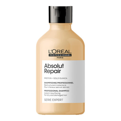 L'OREAL PROFESSIONNEL PARIS Absolut Repair Shampoo For Damaged & Weakend Hair, 300ML |Professional Hair Repairing Shampoo|Hair Strengthening Shampoo Shampoo from loreal pro paris