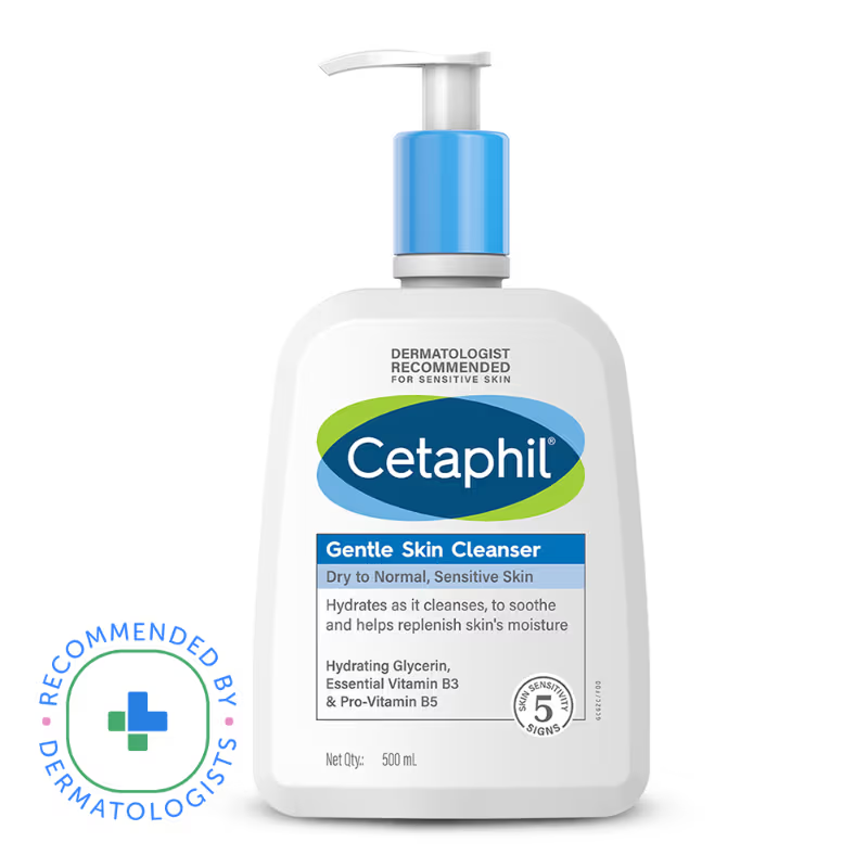 Cetaphil Gentle Skin Cleanser |Dry to Normal Skin with Niacinamide |Dermatologist Recommended (500ml) face Wash from Cetaphil