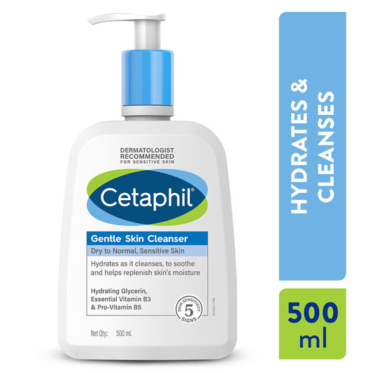 Cetaphil Gentle Skin Cleanser |Dry to Normal Skin with Niacinamide |Dermatologist Recommended (500ml) face Wash from Cetaphil