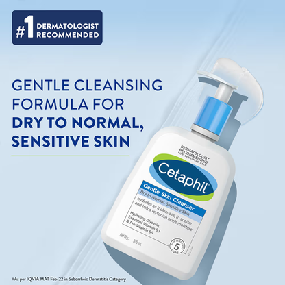 Cetaphil Gentle Skin Cleanser |Dry to Normal Skin with Niacinamide |Dermatologist Recommended (500ml) face Wash from Cetaphil