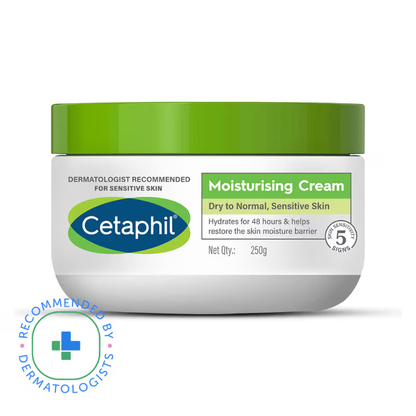 Cetaphil Moisturising Cream for dry to very dry Sensitive skin, Dermatologist Recommended (250g) Face Cream from fac