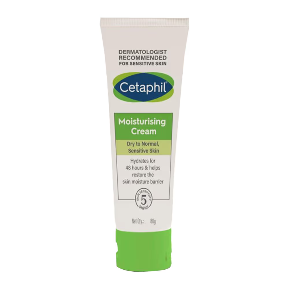 Cetaphil Moisturising Cream for dry to very dry Sensitive skin, Dermatologist Recommended (80g) Face Cream from Cetaphil