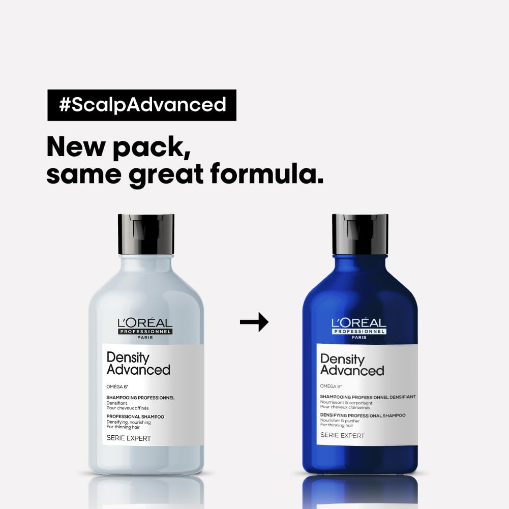 L'OREAL PROFESSIONNEL PARIS Scalp Advanced Density Advanced | For Thinning Hair | With Omega 6 (300 Ml) Shampoo from loreal pro paris