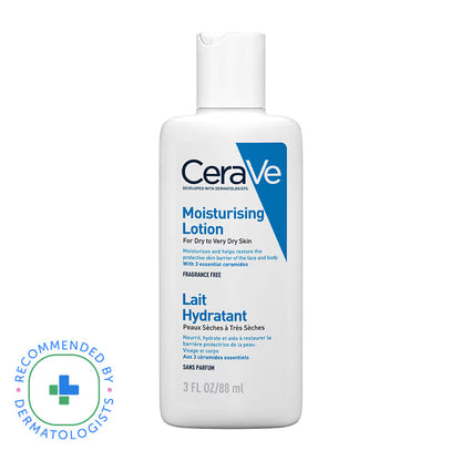 CeraVe Moisturizing Lotion For Dry Skin With Ceramides, Hyaluronic Acid & Fragrance-Free, 88 ml Moisturizer from cerave