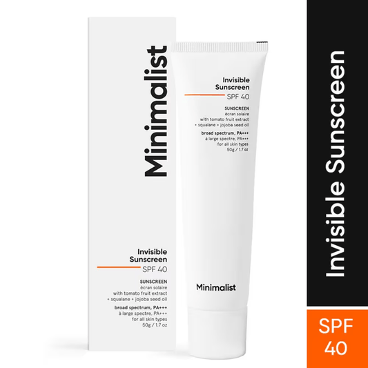 Minimalist Invisible Sunscreen SPF 40+ PA +++ Lightweight Water Resistant Formula With Squalane (50 g) sunscreen from HAVIN