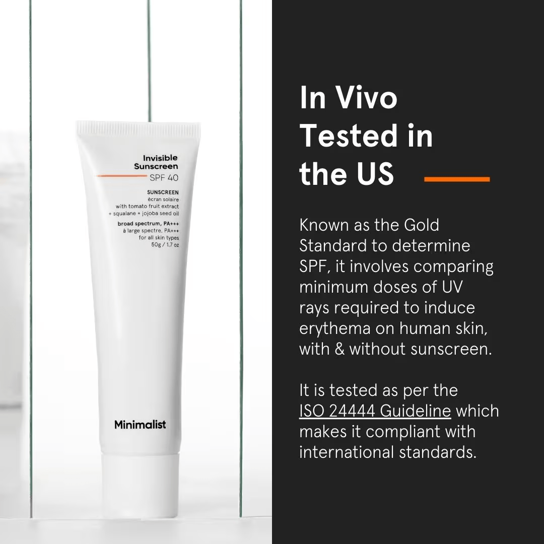 Minimalist Invisible Sunscreen SPF 40+ PA +++ Lightweight Water Resistant Formula With Squalane (50 g) sunscreen from HAVIN