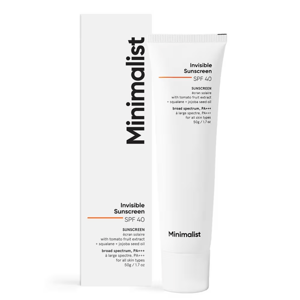 Minimalist Invisible Sunscreen SPF 40+ PA +++ Lightweight Water Resistant Formula With Squalane (50 g) sunscreen from HAVIN