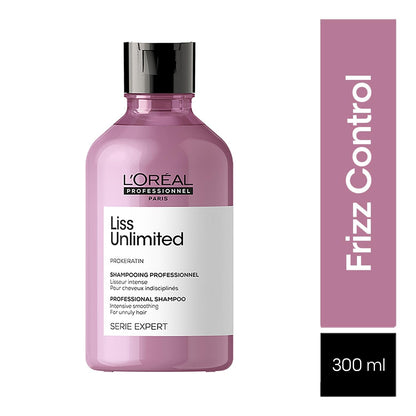 L'Oréal Professionnel Liss Unlimited Shampoo With Pro-Keratin And Kukui Nut Oil For Rebellious Frizzy Hair, Serie Expert, 300Ml Shampoo from loreal pro paris