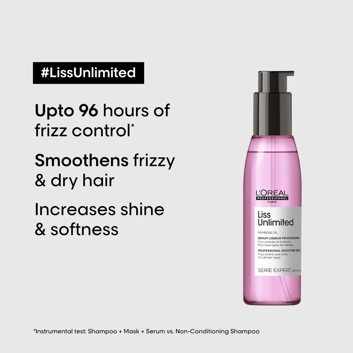 L'Oréal Professionnel Serie Expert Liss Unlimited Blow Dry Serum 125 Ml, For Frizz-Free Hair hair serum from loreal pro paris