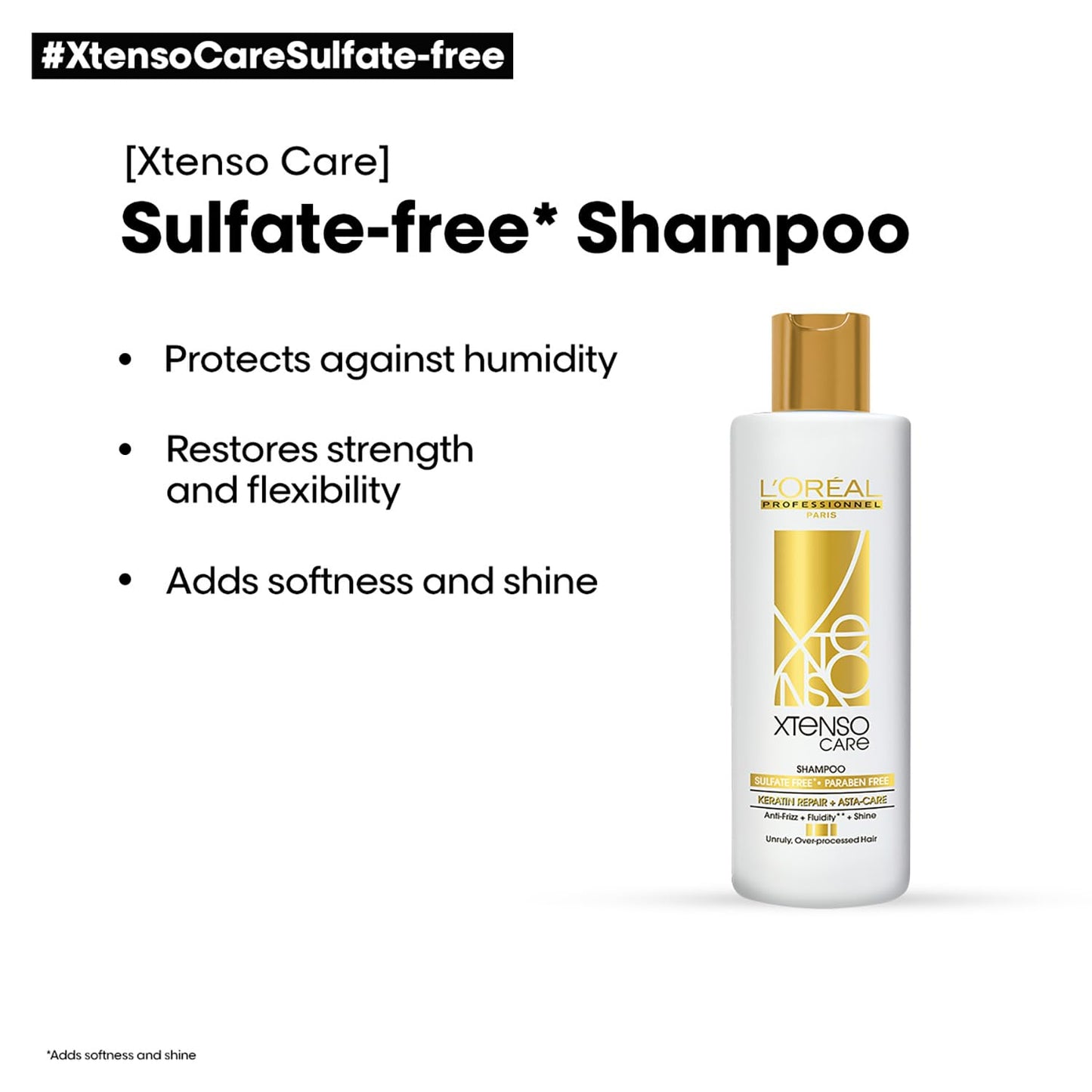 L'Oréal Professionnel Xtenso Care Sulfate-free* Shampoo 250 ml, For All Hair Types Shampoo from loreal pro paris