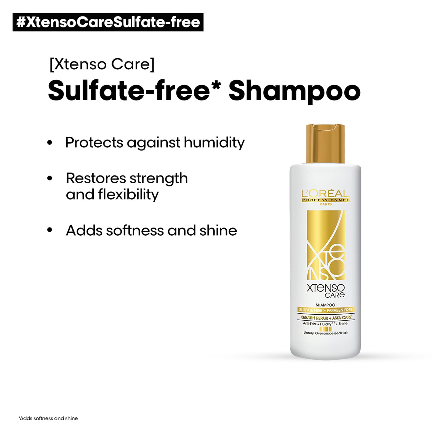 L'Oréal Professionnel Xtenso Care Sulfate-free* Shampoo 250 ml, For All Hair Types Shampoo from loreal pro paris