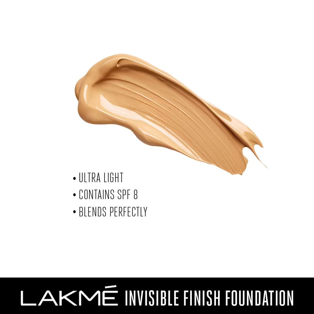 Lakme Invisible Finish SPF 8 Foundation - Shade 01 (25 ml)