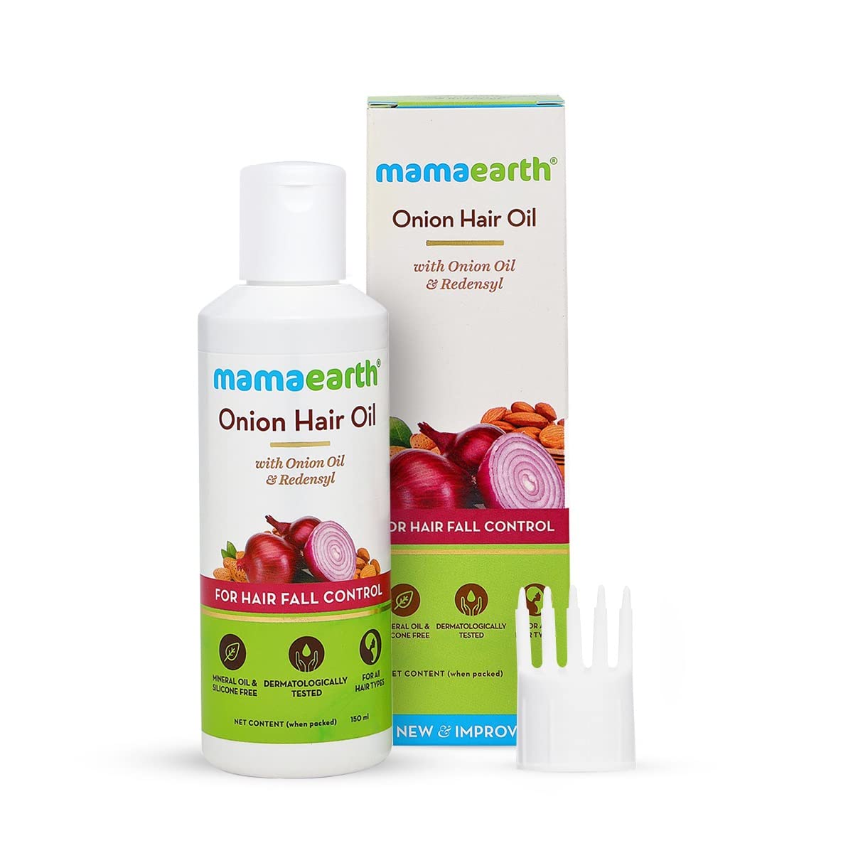 Mamaearth Onion Hair Oil with Onion & Redensyl for Hair Fall Control (50ml)