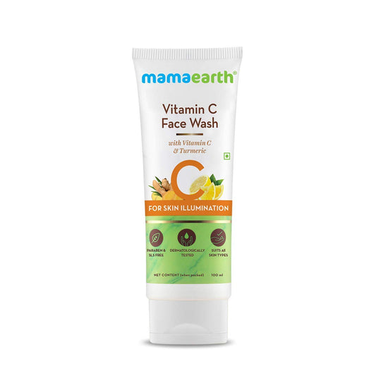 Mamaearth Vitamin C Face Wash with Vitamin C and Turmeric for Skin Illumination (80ml)
