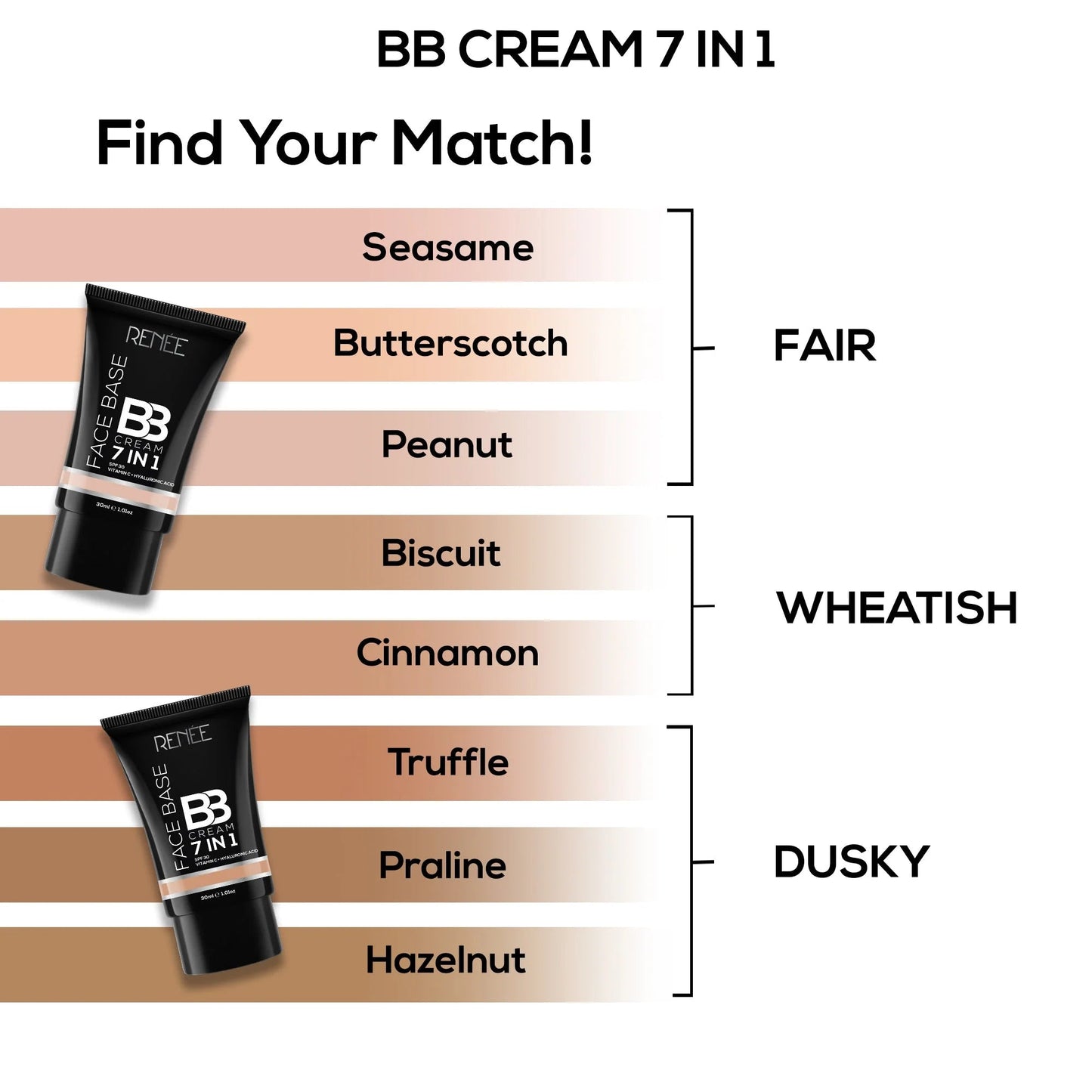 RENEE Face Base BB Cream 7 in 1