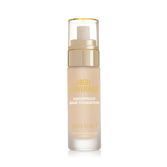 Swiss Beauty High Coverage Waterproof Base Foundation - 03 Natural Beige