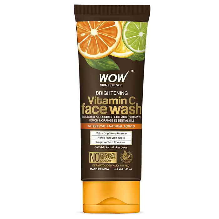 WOW Skin Science Brightening Vitamin C Face Wash For Dark Spots(100ML)