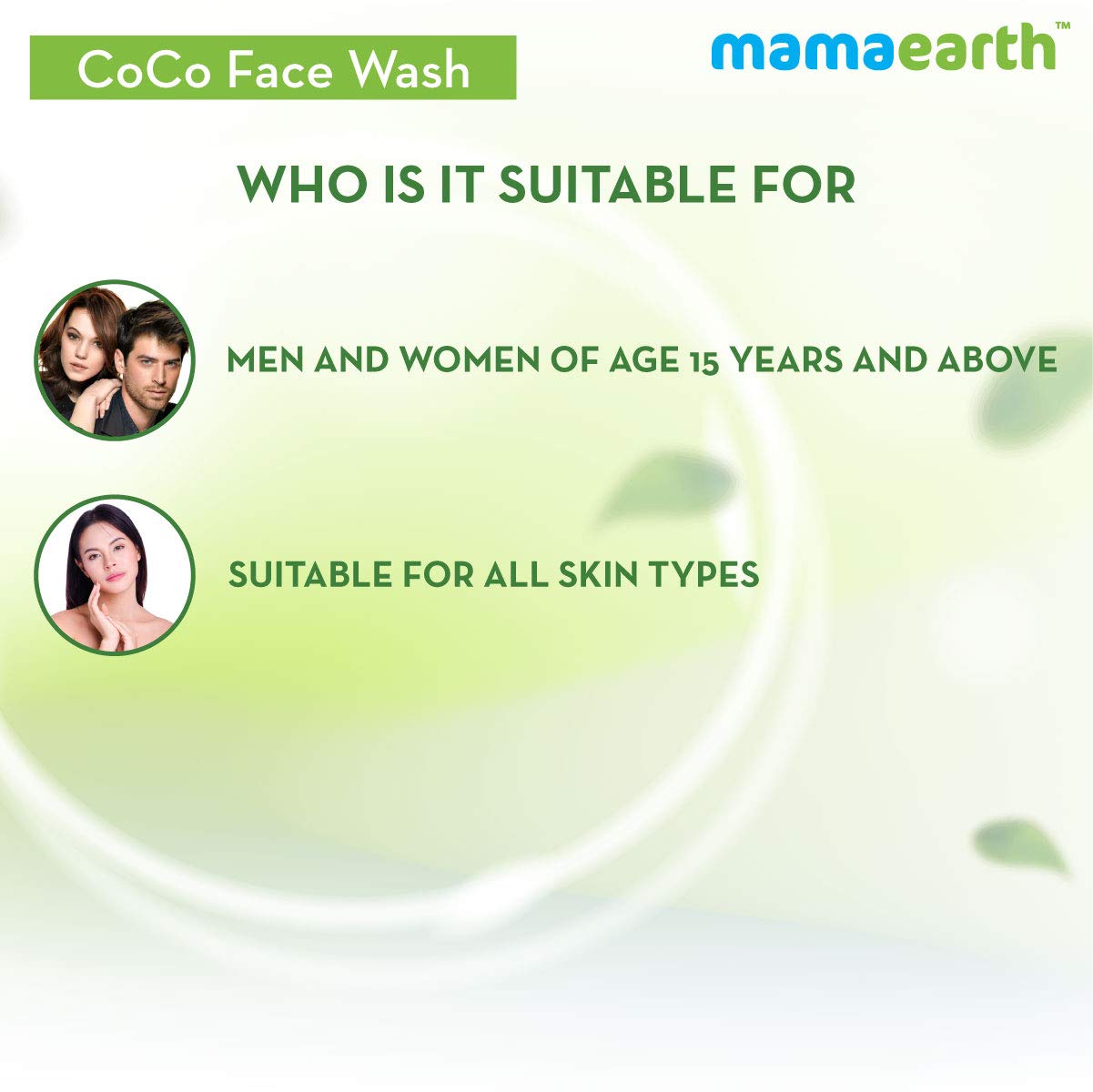 mamaearth CoCo Face Wash with Coffee and Cocoa for Skin Awakening - 100ml